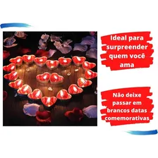 Kit Com 100 Velas Rechaud Formato Coração Parafina Alumínio Foto mini 4