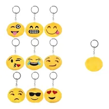 Kit Com 12 Chaveiros Emoticon Plush Foto mini  2