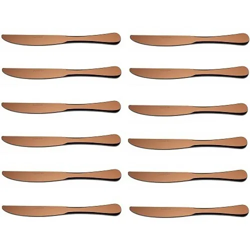 Kit Com 12 Facas De Mesa Elite Cobre Gourmet Mix Gx6036 Foto 1