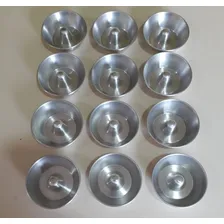 Kit Com 12 Formas Para Mini Pudim Em Aluminio Novidade NÂș 2 Cor Alumino Foto mini 2