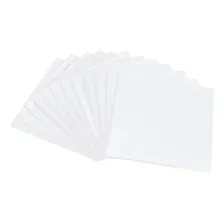 Kit Com 12 Guardanapos Tecido 30x30cm Branco - Buddemeyer Foto mini 3