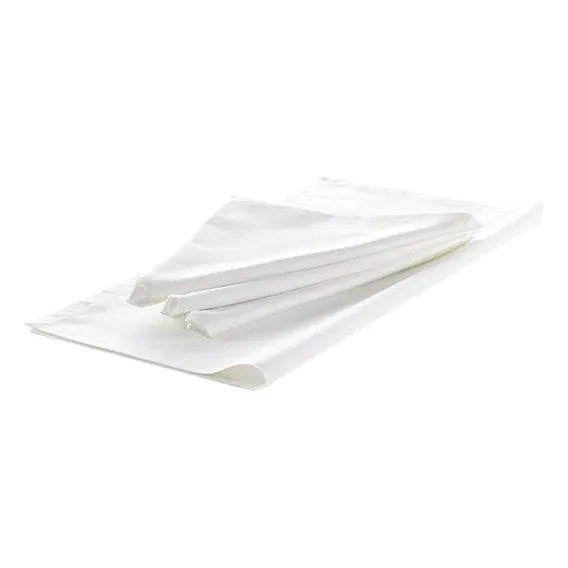 Kit Com 12 Guardanapos Tecido 30x30cm Branco - Buddemeyer Foto 1