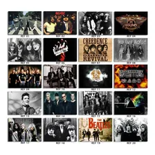 Kit Com 12 Placas Quadros Rock Heavy Metal Clássico 15 X 20 Pedra Foto mini 1