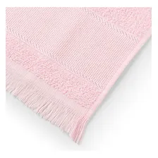 Kit Com 12 Toalhinhas Social Franjinha 23cmx39cm 100%algodão Cor Rosa Baby Foto mini 2