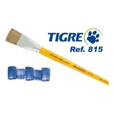 Kit Com 13 Pinceis Artesanato Chato 815 Cerda Natural Tigre Foto mini  3