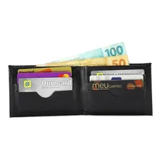 Kit Com 130 Carteiras Masculinas Atacado Fosca / Verniz Cor Preto Fosca Foto mini 2
