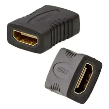 Kit Com 2 Adaptadores Hdmi Femea X Femea Emenda Extensor Foto mini  2