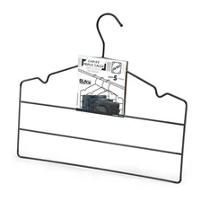 Kit Com 2 Cabides De Aço Black Triplo Com Cavas Foto  mini 1