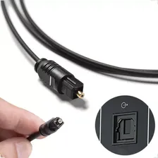Kit Com 2 Cabo Fibra Óptico Digital Toslink Com 1,5 Metros Foto mini 3