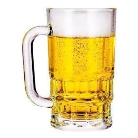 Kit Com 2 Canecas De Chopp Cerveja De Vidro 360ml Foto 1