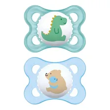 Kit com 2 chupetas sayings azul MAM Foto mini 1