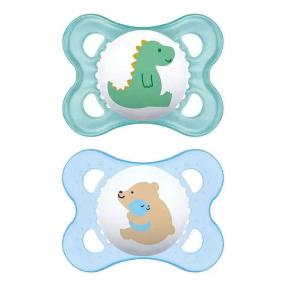 Kit com 2 chupetas sayings azul MAM Foto 1