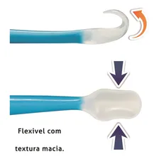 Kit Com 2 Colheres De Silicone Flexíveis Rosa - Kababy Foto mini 4