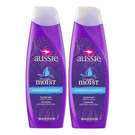Kit Com 2 Condicionadores Aussie Moist 400ml Foto 1