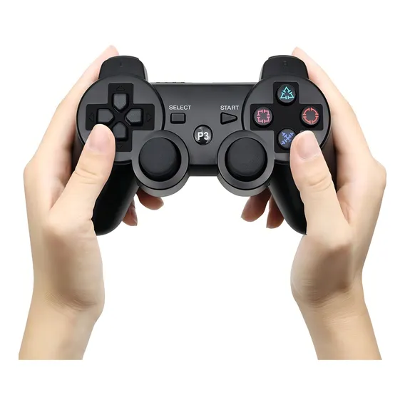 Kit Com 2 Controles Joystick Compativel Com Ps3 Foto 1