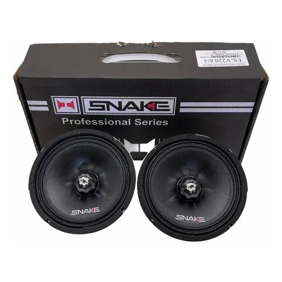 Kit Com 2 Falantes Médio Grave Snake Pro 6 Pol Esv 220 Rms Cor Cinza Foto 1