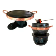 Kit Com 2 Fondue 1 De Carne E Outro De Queijo 1,5 L E 37 Cm Foto mini 1