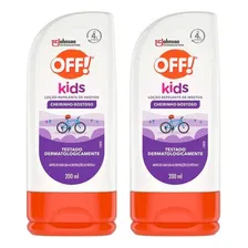 Kit Com 2 Loção Repelente Off Kids 200ml - Contra Dengue Foto  mini 1