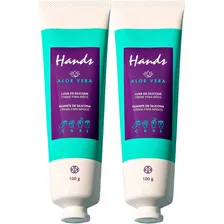 Kit Com 2 Luva De Silicone Hands Com Aloe Vera 100g - Hinode Foto  mini 1