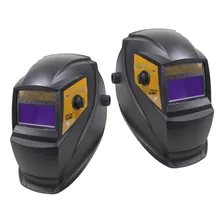 Kit Com 2 Máscara Solda Automática- Profissional Com Regulag Cor Preto Liso Foto  mini 1