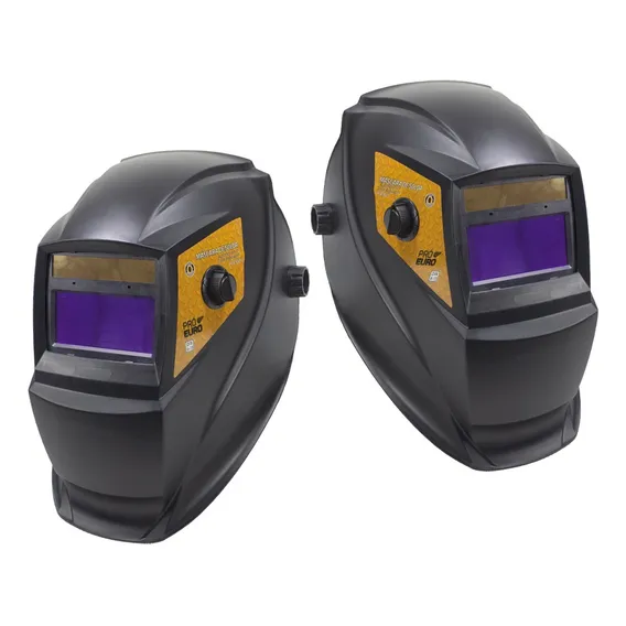 Kit Com 2 Máscara Solda Automática- Profissional Com Regulag Cor Preto Liso Foto 1