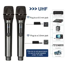 Kit Com 2 Microfone Profissional Karaoke Recarregável Foto mini 3