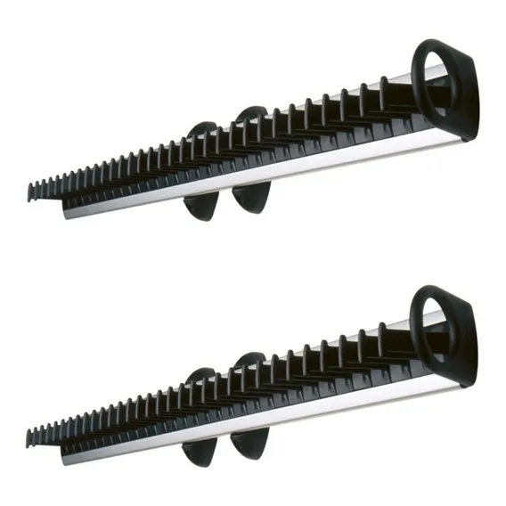 Kit Com 2 Porta Gravatas De Correr / ExtensÃvel Euro Cor Preto Foto 1