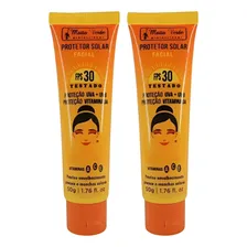 Kit Com 2 Protetores Solar Facial Vitamina E Fator 30 Fps Foto  mini 1