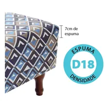 Kit Com 2 Puff Banqueta 40x40cm Quadrado Decorativo Bf Foto mini 2
