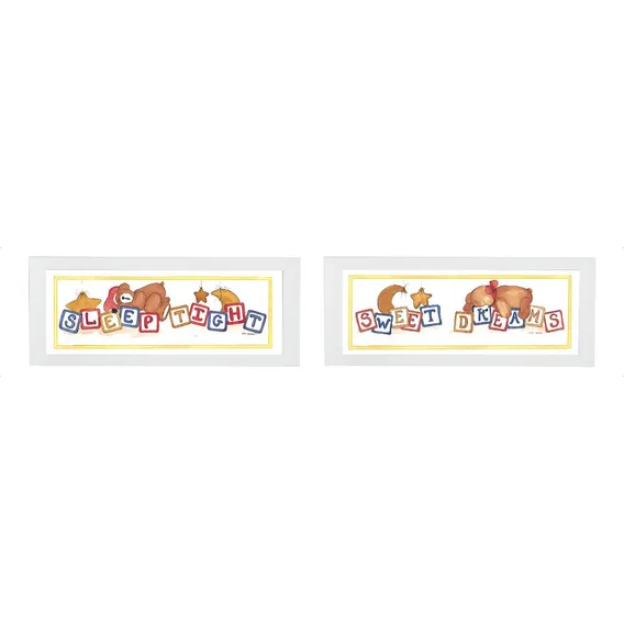 Kit Com 2 Quadros Com Vidro Infantil Foto 1