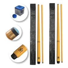 Kit Com 2 Tacos Sinuca Profissional Platinum Bilhar Goiabão Cor Natural Foto mini 1