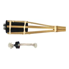 Kit Com 2 Tochas De Bambu Iluminação Decoração Luau Foto mini 2