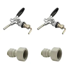 Kit Com 2 Torneiras Chopp Italiana + 2 Conexão 5/8 X 3/8 Foto mini 1