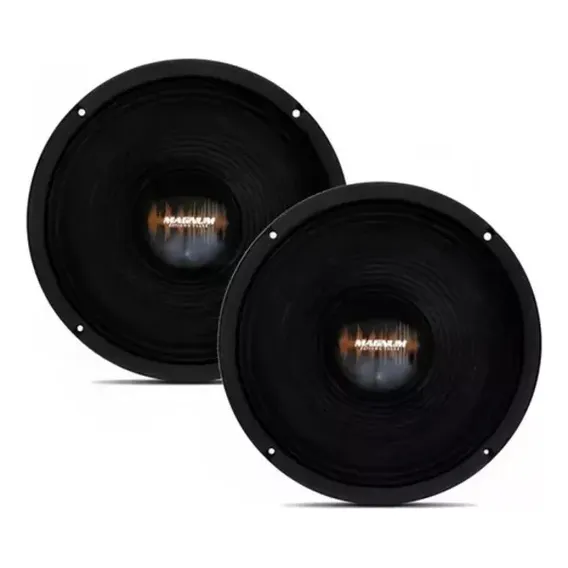 Kit Com 2 Woofer 8' Extreme 250 Rms Magnum Médio Grave Trio Cor Preto Foto 1