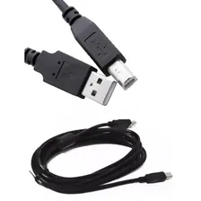Kit Com 20 Cabo Impressora Scanner Hp Canon Epson 1,8m Cor Preto Foto mini 3