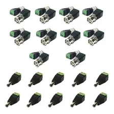 Kit Com: 20 Conector Bnc Borne E 10 Conector P4 Macho Foto  mini 1