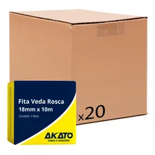 Kit Com 20 Fita Veda Rosca 18mm X 10m - Akato Foto  mini 1