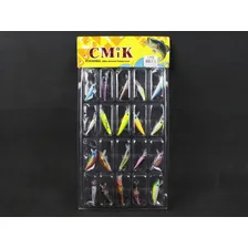 Kit Com 20 Iscas Artificiais Cmik Meia-água - Diversas Foto mini 4