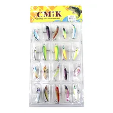 Kit Com 20 Iscas Artificiais Cmik Meia-água - Diversas Foto mini 3