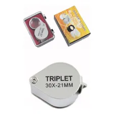 Kit Com 20 Mini Lupa Mão Zoom 30x 21mm Articulada Relojoeiro Foto mini 4
