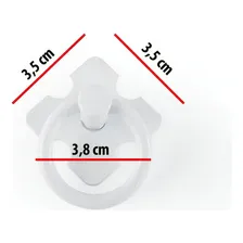 Kit Com 20 Puxador Argola Puxador Para Moveis  Cor Branco Foto mini  2