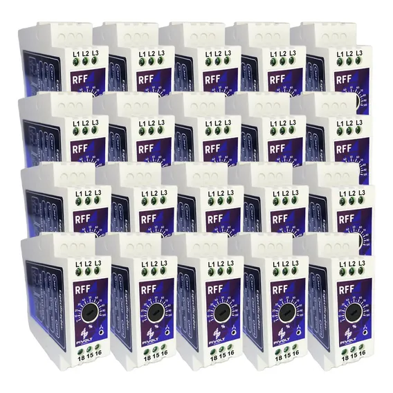 Kit Com 20 Reles Falta De Fase Trifásico 220v Sem Neutro Foto 1