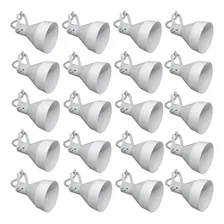 Kit Com 20 Spots Luminaria Aluminio Par30 Trilho Perfurado Estrutura Branco 110v/220v Foto mini 1