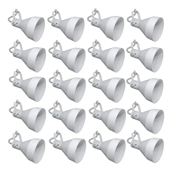 Kit Com 20 Spots Luminaria Aluminio Par30 Trilho Perfurado Estrutura Branco 110v/220v Foto 1