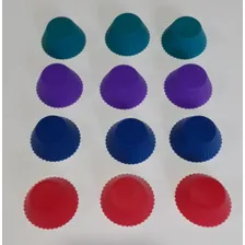 Kit Com 24 Forminha De Mini Empada Em Silicone Cor VARIADOS Foto mini 3