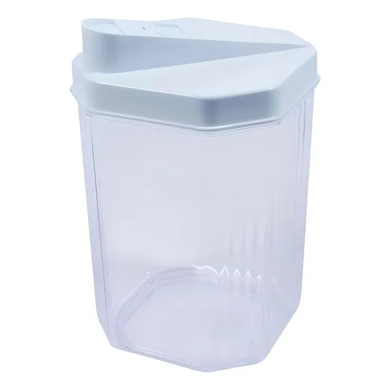 Kit Com 24 Unidades De Açucareiro Ou Farinheiro Transparente Cor Branco Foto 1