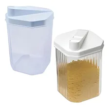 Kit Com 24 Unidades De Açucareiro Ou Farinheiro Transparente Cor Branco Foto mini  2