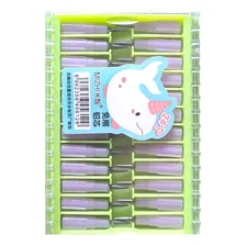 Kit Com 24 Unidades De Refil Lapiseira Troca Pontas Cor Lilás Foto mini 1