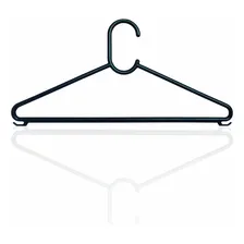 Kit Com 28 Cabides Preto - Pendurador De Roupas - Adulto Foto mini 1