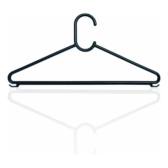 Kit Com 28 Cabides Preto - Pendurador De Roupas - Adulto Foto 1